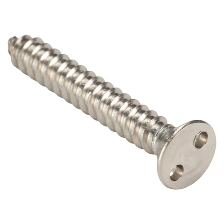 Tamper Resistant Screw, 1-1/2 in, Plain Finish, 18-8 Stainless Steel, Flat Head Spanner Drive MPN:122302