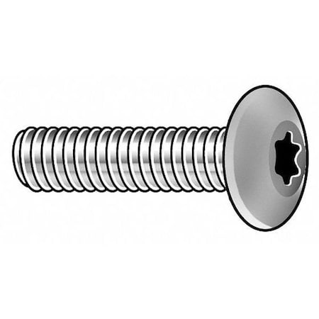 #6-32 x 1-1/4 in Torx Button Machine Screw, Zinc Plated Steel, 100 PK MPN:400020
