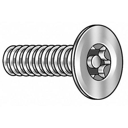 #8-32 x 3/4 in Torx Flat Machine Screw, Zinc Plated Steel, 100 PK MPN:400620