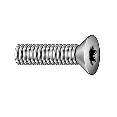#10-24 x 2-1/2 in Torx Flat Machine Screw, Zinc Plated Steel, 50 PK MPN:400718
