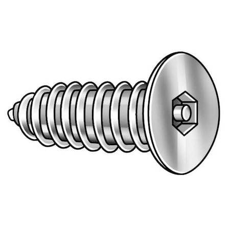 Tamper Resistant Screw, 1-1/4 in, Plain Finish, 18-8 Stainless Steel, Flat Head Torx Drive, 25 PK MPN:51480
