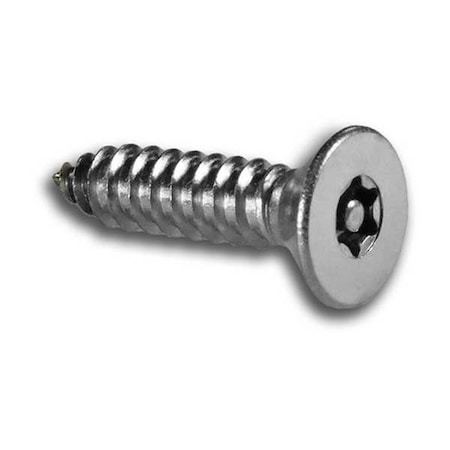 Tamper Resistant Screw, 1-1/2 in, Plain Finish, 18-8 Stainless Steel, Flat Head 25 PK MPN:51600