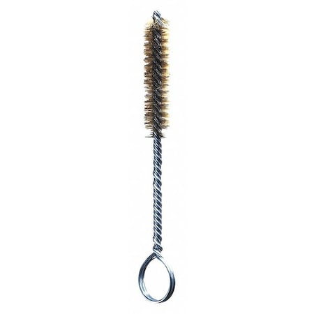 Hvy Duty Tube Brush, .010, Brass, 7/8