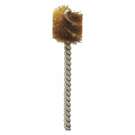 Burr Brush, .004, Brass, 3/8