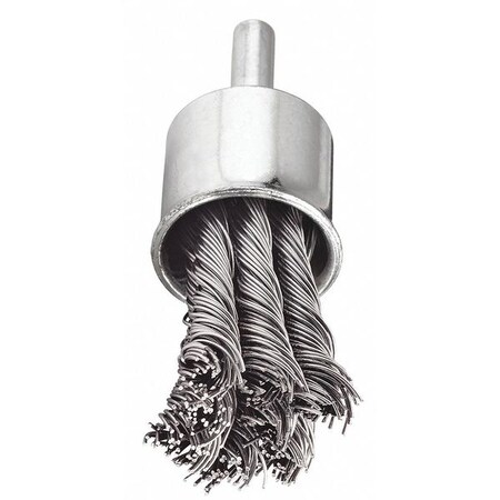 Knot End Brush, Crbon Steel, .014mm, 1-1/8
