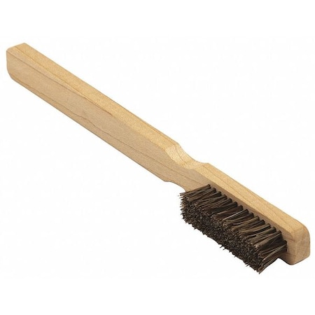 Brush, Scratch, Wood Handl, Horse Hair 4x15, 5-1/4 in L Handle, 1-3/4 in L Brush, Hardwood MPN:00023