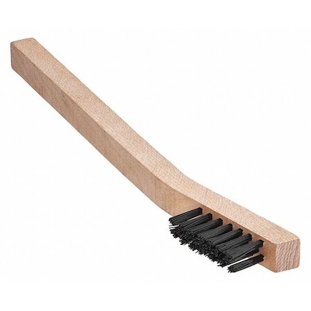 Brush, Welders Scratch, Wood Handle, Nylon, 6-1/4 in L Handle, 1-1/2 in L Brush, Hardwood MPN:00028