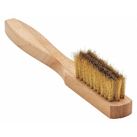 Brush, Utility Scratch, Wood Handle, Brass, 4-1/2 in L Handle, 1-1/2 in L Brush, Hardwood MPN:00046