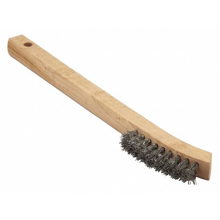 Brush, Aluminum Stove and Appliance, 5-3/4 in L Handle, 2-7/8 in L Brush, Hardwood MPN:00463