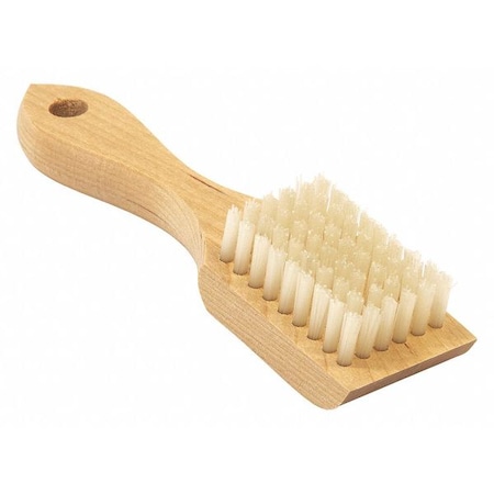 Brush, Nylon, Small, Wood Handle, 4-1/4 in L Handle, 2-1/2 in L Brush, Natural, Hardwood MPN:00502