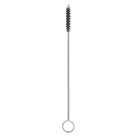 Tube and Pipe Brush, 2 1/2 in L Handle, 3/4 in L Brush, Silver, Wire, 4 in L Overall MPN:05164