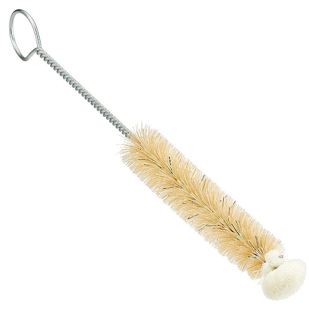 Test Tube Brush, 3 in L Handle, 3 1/4 in L Brush, Natural, 6 1/4 in L Overall MPN:06134
