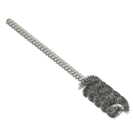 Tube and Pipe Brush, 3 1/4 in L Handle, 1 in L Brush, Silver, Polypropylene, 6 1/2 in L Overall MPN:06251