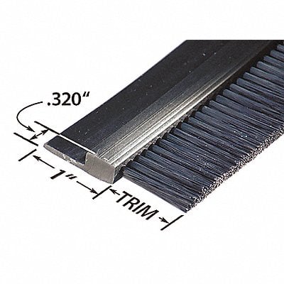 Stapled Set Strip Brush PVC Length 36 In MPN:FPVC141036