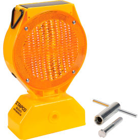 5785469 Individual Solar LED Barricade Light Amber 3-Way On/Off Switch 5785469