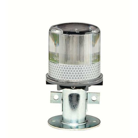 Warning Light, White, (4) LED, 1.2V, 60 FPM, 3 3/4 in Dia. MPN:3337-00003