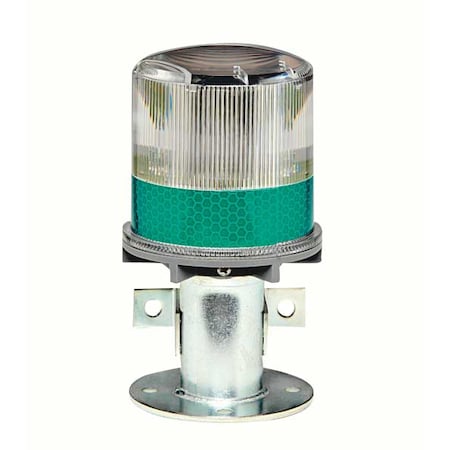 Warning Light, Green, (4) LED, 1.2V, 60 FPM, 3 3/4 in Dia. MPN:3337-00005
