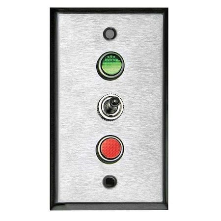 Lighted Toggle Switch, 120V, Green/Red LED MPN:113632