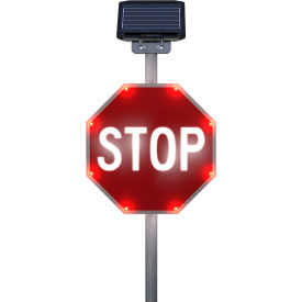 LegendViz® Dusk Till Dawn Stop BlinkerSign® Solar 30