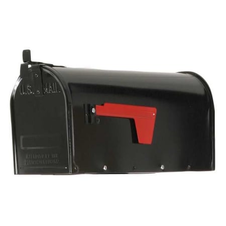 Mailbox, Black, Powder Coated, 1 Doors, Type 1 MPN:034-00115