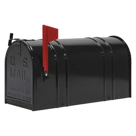 Mailbox, Black, Powder Coated, 1 Doors, Type 2 MPN:166-00029