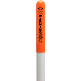 113779B Round Dome Utility Fiber Optic Marker White Pole 66