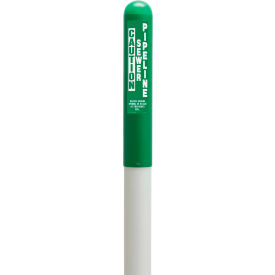113781A Round Dome Utility Sewer Marker White Pole 66
