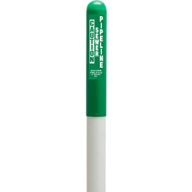 113789A Round Dome Utility Sewer Marker White Pole 78