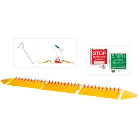 DOORKING®1610 Surface Mount Spike System (3) 3' Spike Sections Yellow 1610******