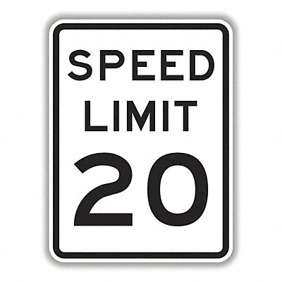 High Speed Limit 20 Sign 18 x 24 HIP MPN:373-04732