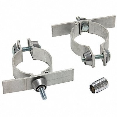 Sign Mounting Brackets Kit Silver MPN:101799