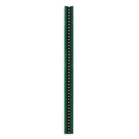 Sign Post, U-Channel, Steel Green, Powder Coated, 10 ft. L, 1-15/32