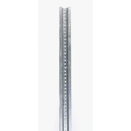 Sign Post, U-Channel, Steel Galvanized, Hot Dipped, 8 ft. L, 1-15/32
