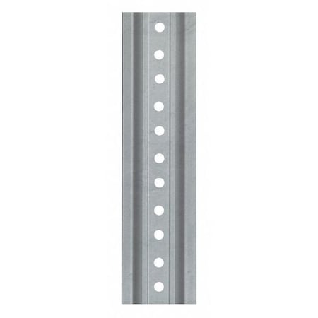 Sign Post, U-Channel, Steel Galvanized, Galvanized, 12 ft. L, 1-15/32