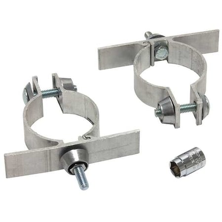 Anti-Vandal Sign Mounting Bracket, for 2-3/8in DiameterPost MPN:101799