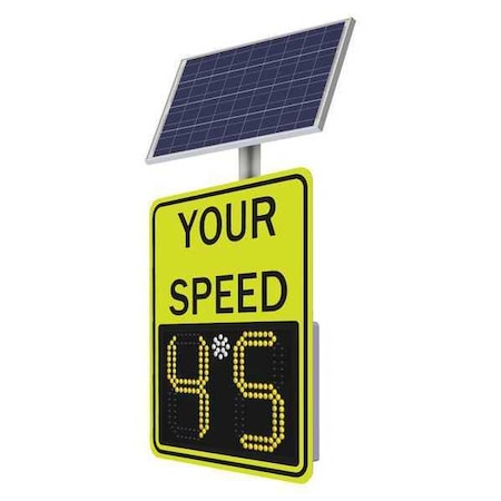 Safe Pace 100, Radar Feedback Sign Solar, FYG Face MPN:128056