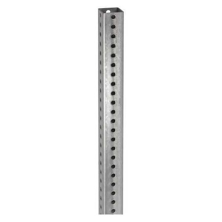 Anchor for Square Post, Square, Galvanized steel Silver, Galvanized, 36 in L, 2-1/4