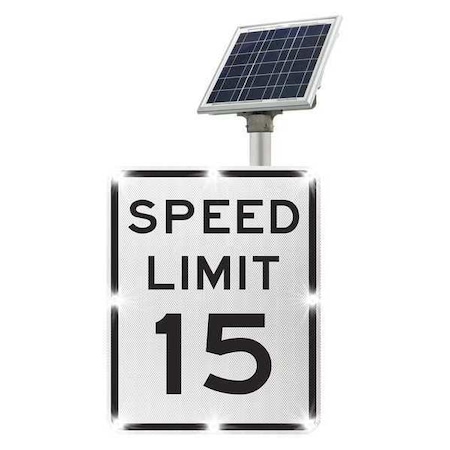 LED Traffic Sign, Text, Speed Limit 15 MPN:2180-00285-15