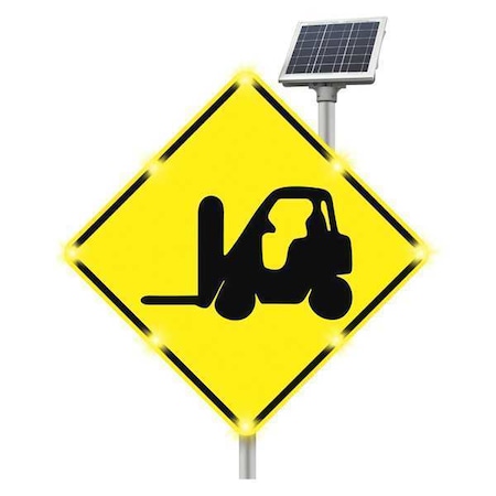 LED Traffic Sign, Forklift, Black/Yellow, 30