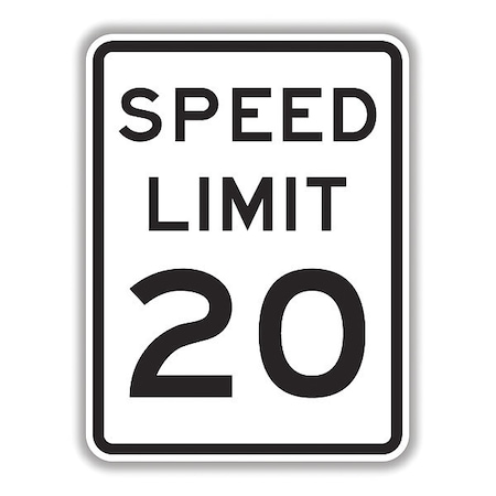 High Speed Limit 20 Sign, 18