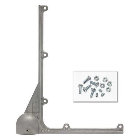 Post Top L-Brackets, Aluminum Silver, Unfinished, 14 in L MPN:M2G-2LBS-X