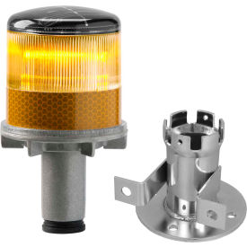 3337-00002 Solar Powered LED Strobe Lights Amber Bulb 3337-00002
