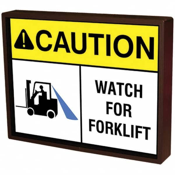 Warning & Safety Reminder Sign: Rectangle, 