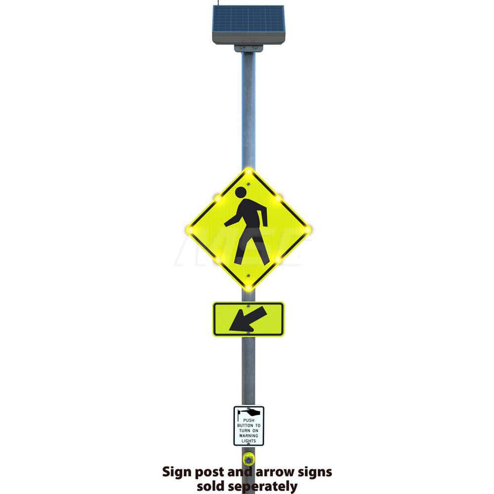 Safety Signs, Sign Type: Pedestrian Crossing , Legend: Pedestrian Crossing Symbol , Message/Graphic: Graphic Only , Reflectivity: Diamond Grade  MPN:600598