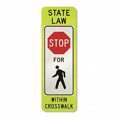 State Law Stop For Pedestrian Sign MPN:373-05103