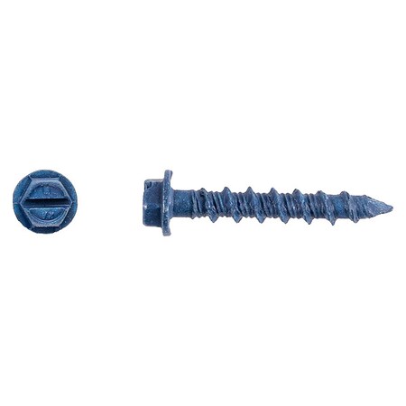 Screw Anchor, 3/16 in Dia., Hex, 1 1/4 in L, Steel Climaseal, 5000 PK MPN:3138400