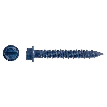 Screw Anchor, 1/4 in Dia., Hex, 1 3/4 in L, Steel Climaseal, 2500 PK MPN:3154400