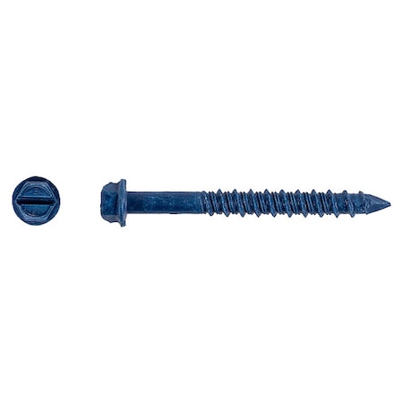 Screw Anchor, 1/4 in Dia., Hex, 2 1/4 in L, Steel Climaseal, 2000 PK MPN:3156400