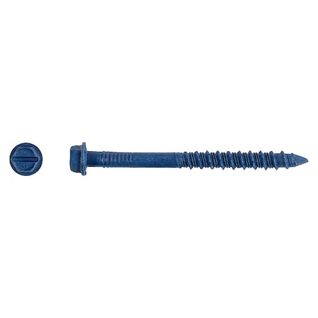 Screw Anchor, 1/4 in Dia., Hex, 2 3/4 in L, Steel Climaseal, 1500 PK MPN:3158400