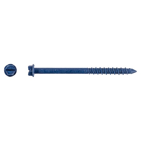 Screw Anchor, 1/4 in Dia., Hex, 3 1/4 in L, Steel Climaseal, 1000 PK MPN:3160400